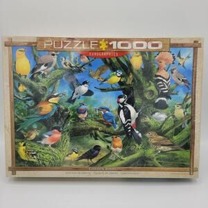 NWT Eurographics Garden Birds by John Francis 1000 pc Puzzle
